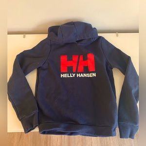 Navy Helly Hanson hoodie kids size 6/7.